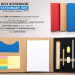 Power Plus - 3 fold Eco Notebook with stationary set