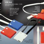 Power Plus - USB Hub with detachable cable