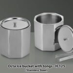Power Plus - Octa SS Ice bucket with tongs