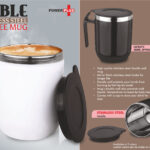 Power Plus - Noble: Stainless Steel Double wall Coffee mug