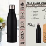 Power Plus - Cola Single Wall Steel bottle