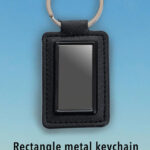 Power Plus - Rectangle metal key-chain