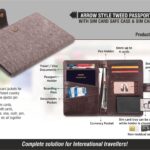 Power Plus - Tweed Passport holder
