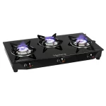 Lifelong - 3 Burner Glass Gas Stove