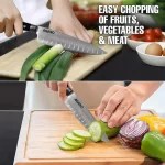 Agaro - 7" SS Santoku Knife - 2.2 mm