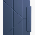 Daily Objects - Atlantic Blue Pleat Y-Fold Magnetic iPad Case for iPad Pro 4th Gen 2022 11 Inch