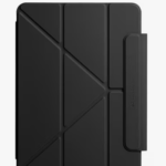 daily Objects - Black Pleat Y-Fold Magnetic iPad Case for iPad Pro 4th Gen 2022 11 Inch