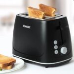 Borosil Krispy Pop-Up Toaster, Black
