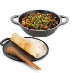 Lifelong - Cast Iron Dosa Tawa & Kadhai Set