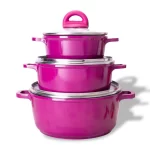 WONDERCHEF - Ceramide Non-stick Casserole Set, 6Pc (1.2L, 2.3L, 3.9L)