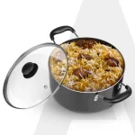 Agaro -Elegant Non Stick Biryani Pot with Glass Lid