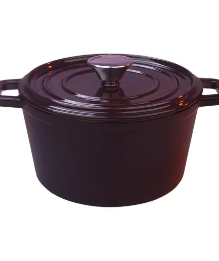WONDERCHEF - Ferro Cast-iron Casserole with Lid, 4.5 mm, Majolica Red