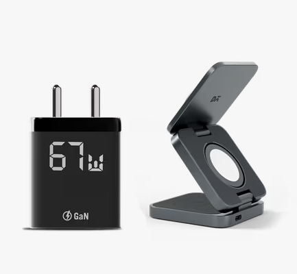 Daily Object - Foldaway 3-in-1 Wireless Charger & 3-port 67W GaN Charger - Combo