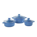 WONDERCHEF - Granite Die-cast Non-stick Casserole Set, 6Pc - Blue