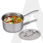 Agaro - Regency Triply Steel Saucepan With Lid 18 cm
