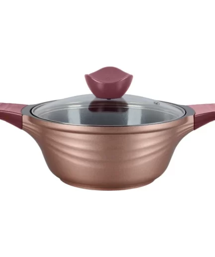 WONDERCHEF - Rosetta Non-stick Casserole with Lid 3.9L, Brown