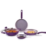 WONDERCHEF - Royal Velvet Non-stick 5-piece Cookware Set, Purple