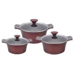 WONDERCHEF - Sienna Die-cast Aluminium Non-stick Casserole Set, 6Pc, Brown