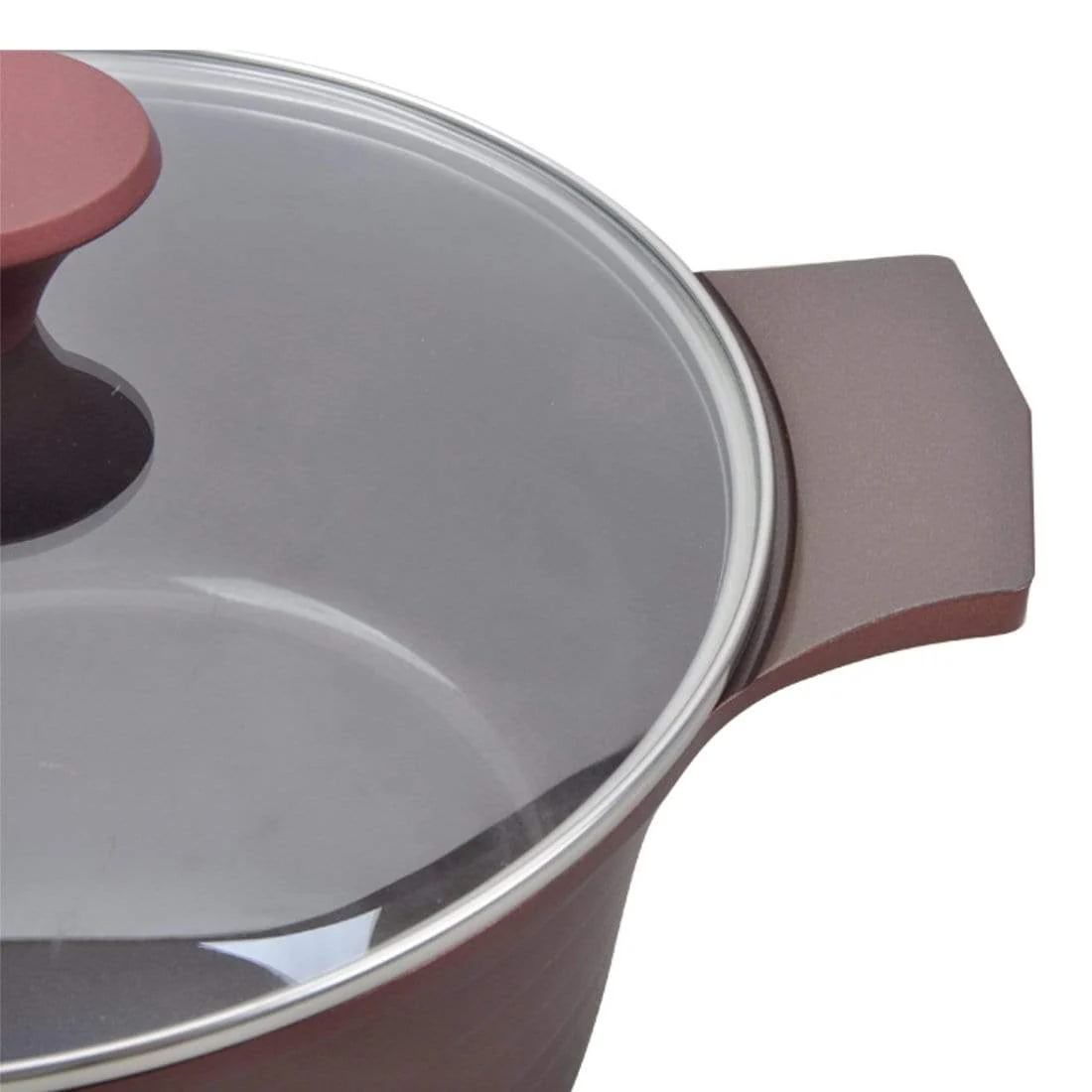 Sienna Die-cast Aluminium Non-stick Casserole Set, 6Pc, Brown4