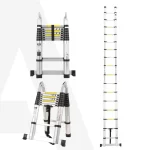 Agaro - Telescopic Ladder 16.5 ft/8x2 Steps LD2017
