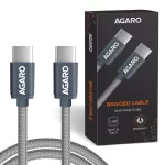 Agaro - USB Type C To Type C Braided Sync & Fast Charging Cable