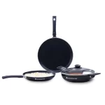 WONDERCHEF - Valencia Non-stick Cookware Set - Black
