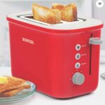 Borosil Krispy Pop-up Toaster, Red