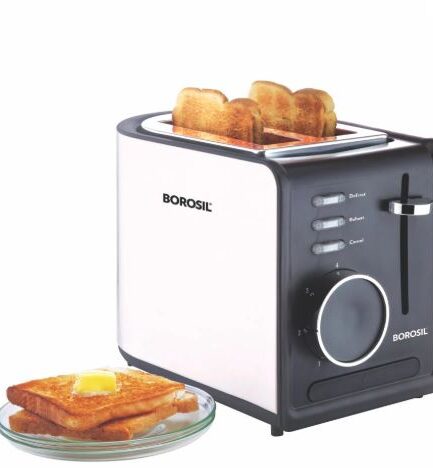 Borosil SS Krispy Pop-Up Toaster