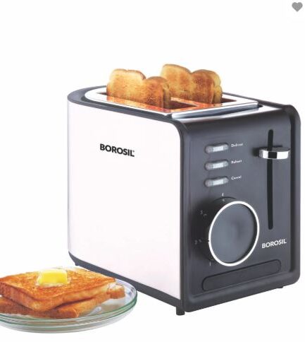 Borosil SS Krispy Pop-Up Toaster