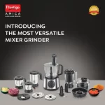 PRESTIGE - Amica Super Mixer Grinder 1000 W, 5 Jars (Black and Silver)