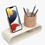 Daily Objects -Cirque Phone and Pen Stand - Ivory