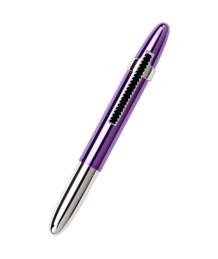 Sheaf-fer - Fisher Space 4000PPB-BCL Bullet Ballpoint pen with Matte Black Finger Grip & Clip Purple Passion
