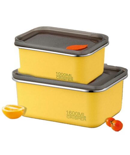 KAIROS - Fresh Guard Duo-Stainless Steel Container Set of 2-1000ml & 1600ml