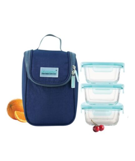 KAIROS - Glass Trio Lunch Box With Bag