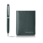 Sheaf-fer - Lapis Bard Contemporary Verdant Ballpoint Pen with Verdant Dual Compartment Wallet Gift Set