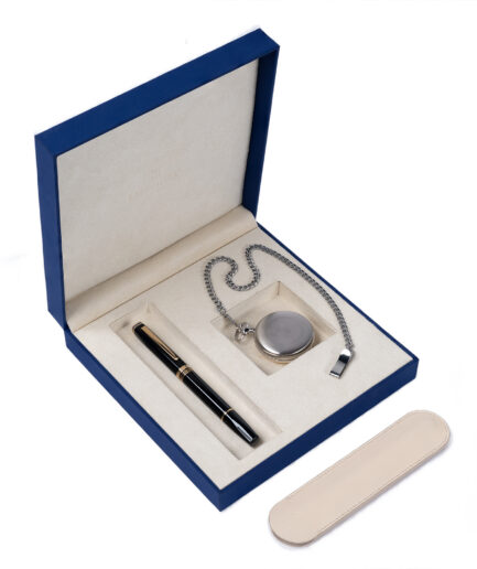 Sheaf-fer - Lapis Bard Gift Set Contemporary Fountain Pen with Timekeeper - Gold Trims