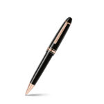 Sheaf-fer - Montblanc Meisterstück Legrand Rose Gold Trims Black Ballpoint Pen