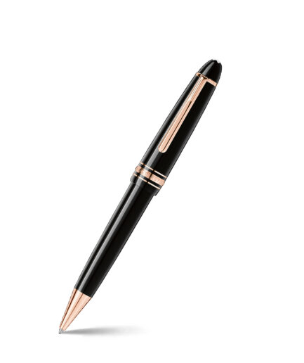 Sheaf-fer - Montblanc Meisterstück Legrand Rose Gold Trims Black Ballpoint Pen
