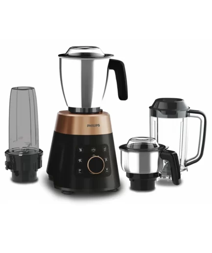 Philips 1000 Watt 4 Jars Black Mixer Grinder with 5 Preset Modes