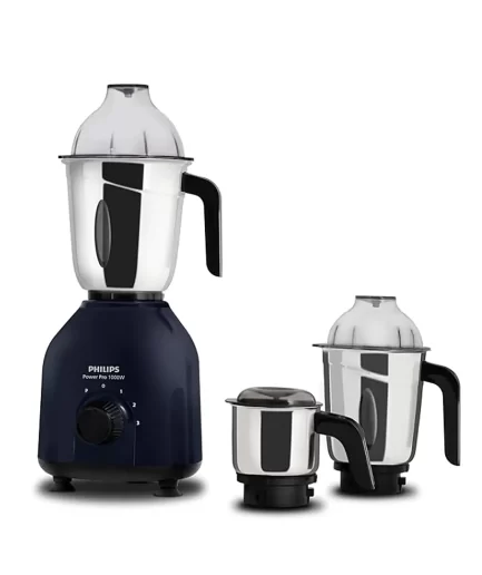 Philips 1000 Watt Mixer Grinder with PowerPro Motor and 3 Jars - HL7713/01