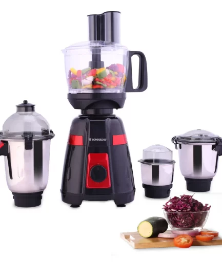 WONDERCHEF - Platinum Food Processor-Mixer-Grinder, 750W, 4 Jars for Dry/Wet Grinding, Blending