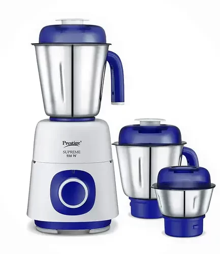 Prestige - 550 Watts Supreme Mixer Grinder with 3 Stainless Steel Jars