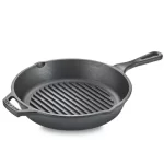 Prestige - Cast Iron Scratch Resistant Gas and Induction Compatible Grill Pan, (Black)