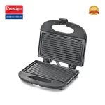 Prestige - PGFSP - Spatter Coated Non-stick Sandwich Toaster with Fixed Grill Plate, Black