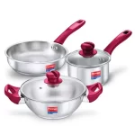 Prestige - Platina Popular Stainless Steel 3PCS BYK SET Cookware