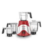 Prestige - Ultimate Plus 750 W Mixer Grinder, 4 Jars (1600 ml, 1500 ml, 1300 ml, 700 ml) (Red, Silver)