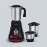 WONDERCHEF - Ruby Mixer Grinder With 3 Jars and Anti-Rust Stainless Steel Blades, 550W