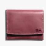 Daily Objects - Scarlet Red Fliptop Leather Cash & Card Wallet