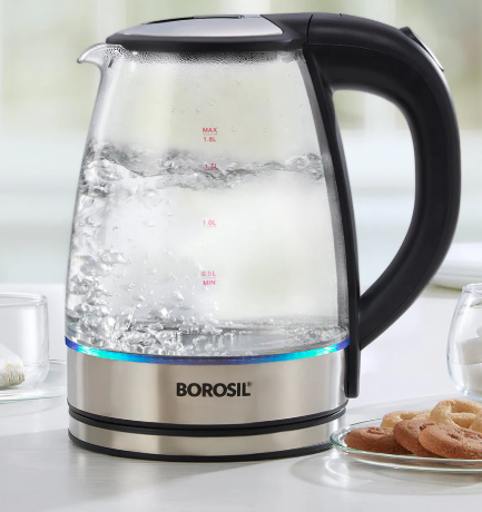 Borosil Electric Glass Kettle, 1.8L