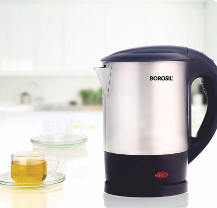 Borosil Eva SS Electric Kettle, 1L - CP